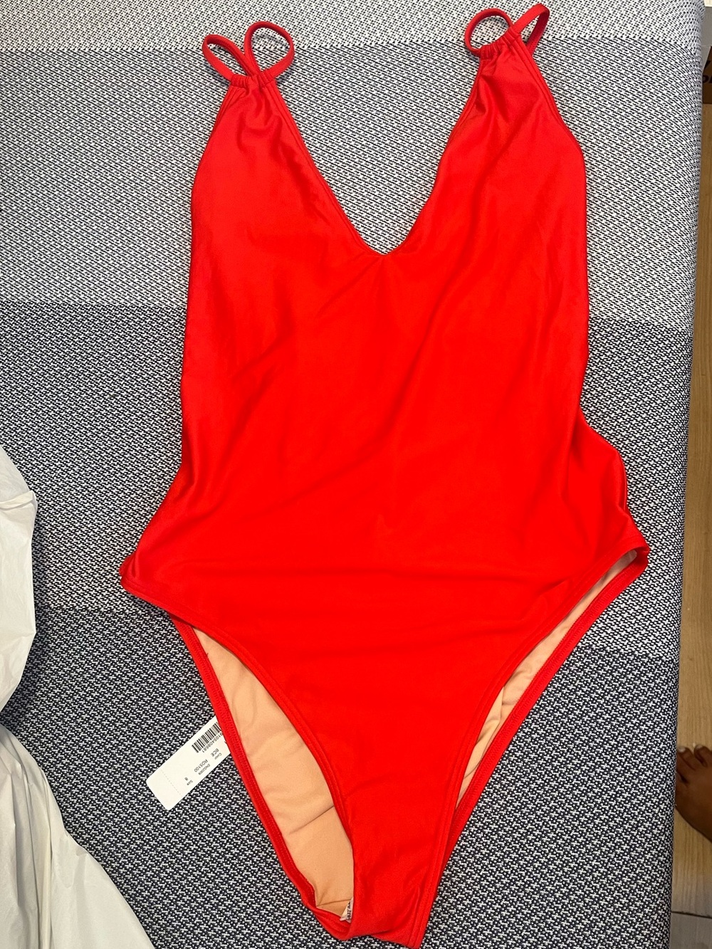 J. Crew Bright Red One-Piece Swimsuit